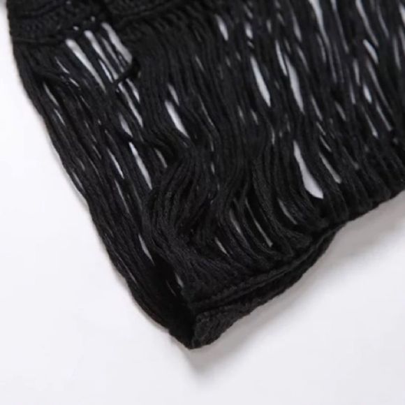 Summer Sexy Hollow Out See Through Sleeveless Beach Cover Long Dress - Picture 5 of 7